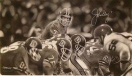 Sports Memorabilia & Collectibles Sports Memorabilia & Collectibles John Elway In Black & White By Dave Hobrecht